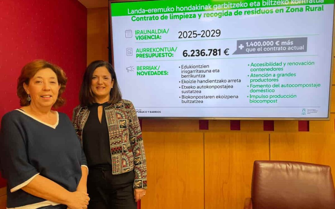 Nuevo contrato de limpieza y residuos en la zona rural