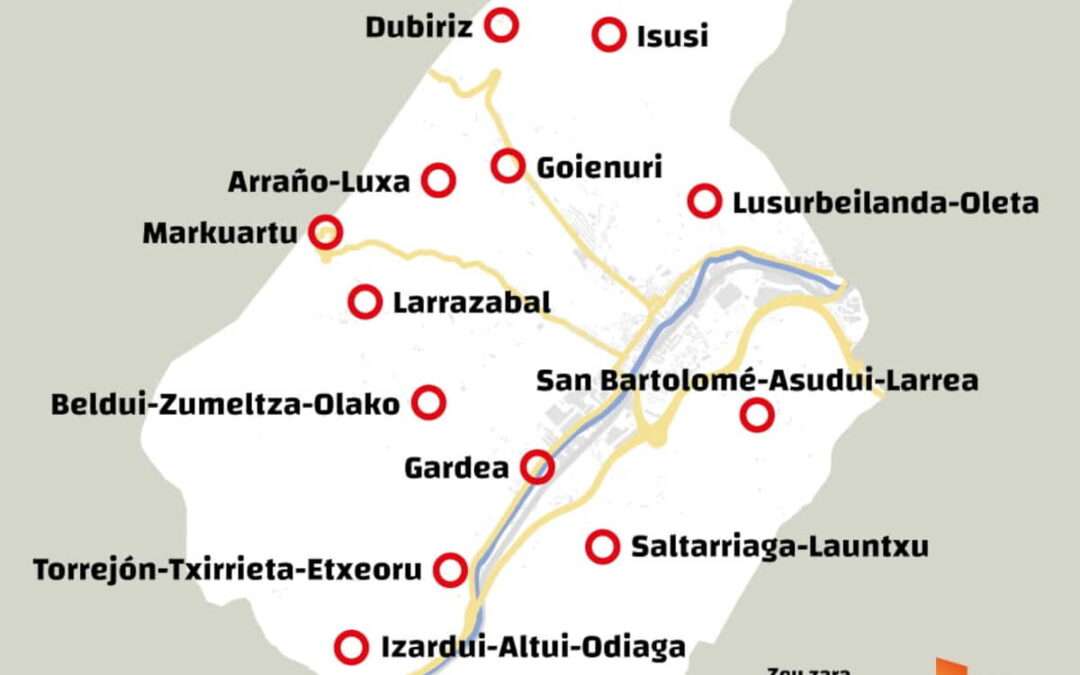 El municipio de Laudio identifica 14 entidades rurales