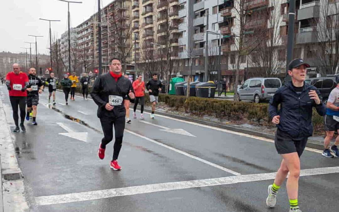 Jone Zabaleta y Urko Herrán, ganadores de la media maratón de Gasteiz