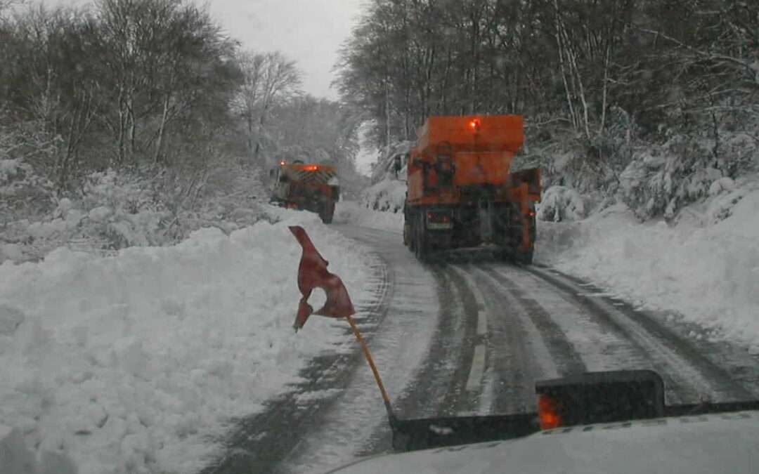 Problemas con la nieve en los puertos alaveses