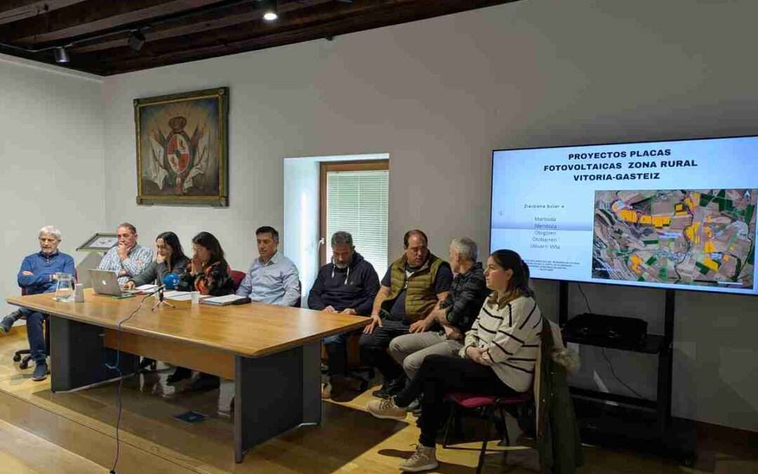 Los pueblos de Gasteiz se niegan a ser “islas” en un mar fotovoltaico