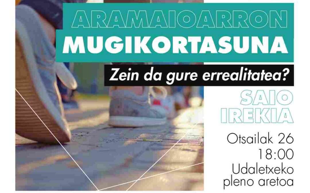 Mugikortasunaren inguruko inkesta Aramaion
