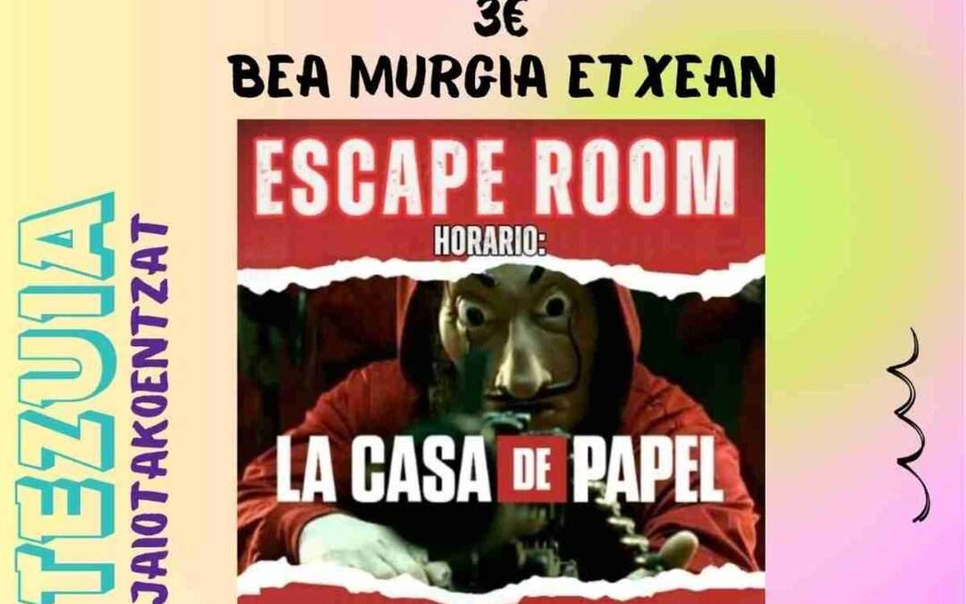 Zuia organiza un escape room inspirado en ‘La Casa de Papel’