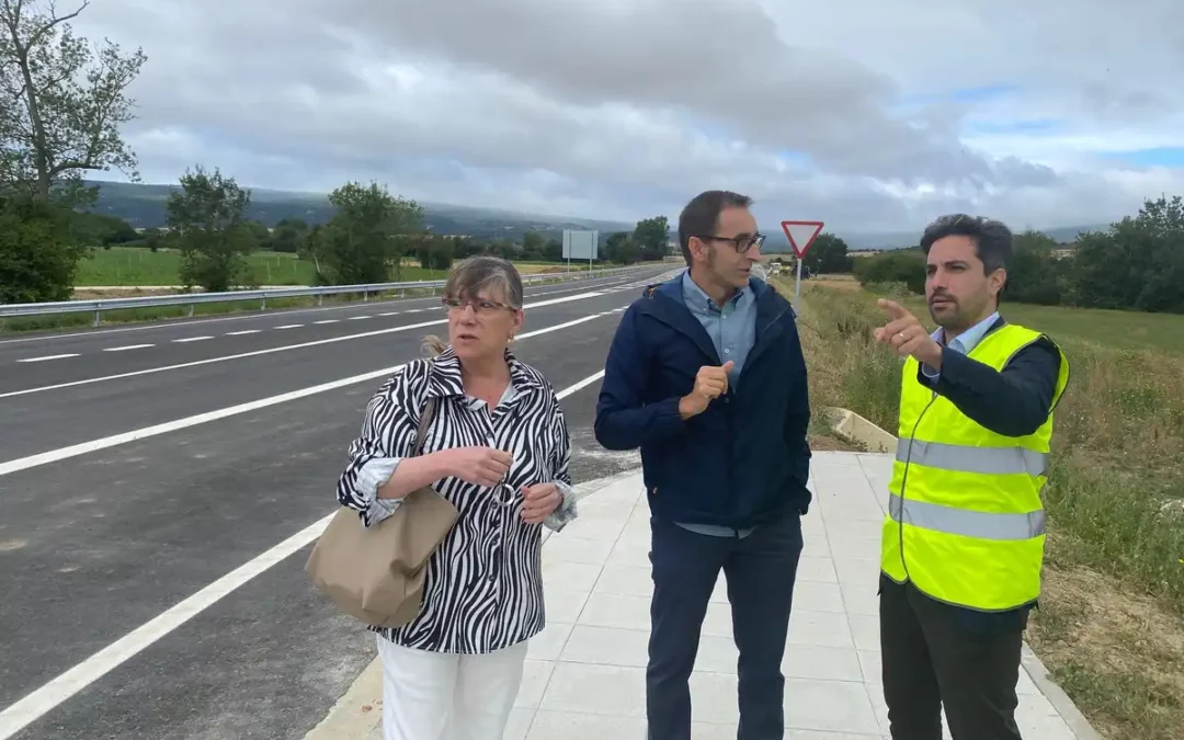Finalizan las obras de mejora de la carretera de Estarrona