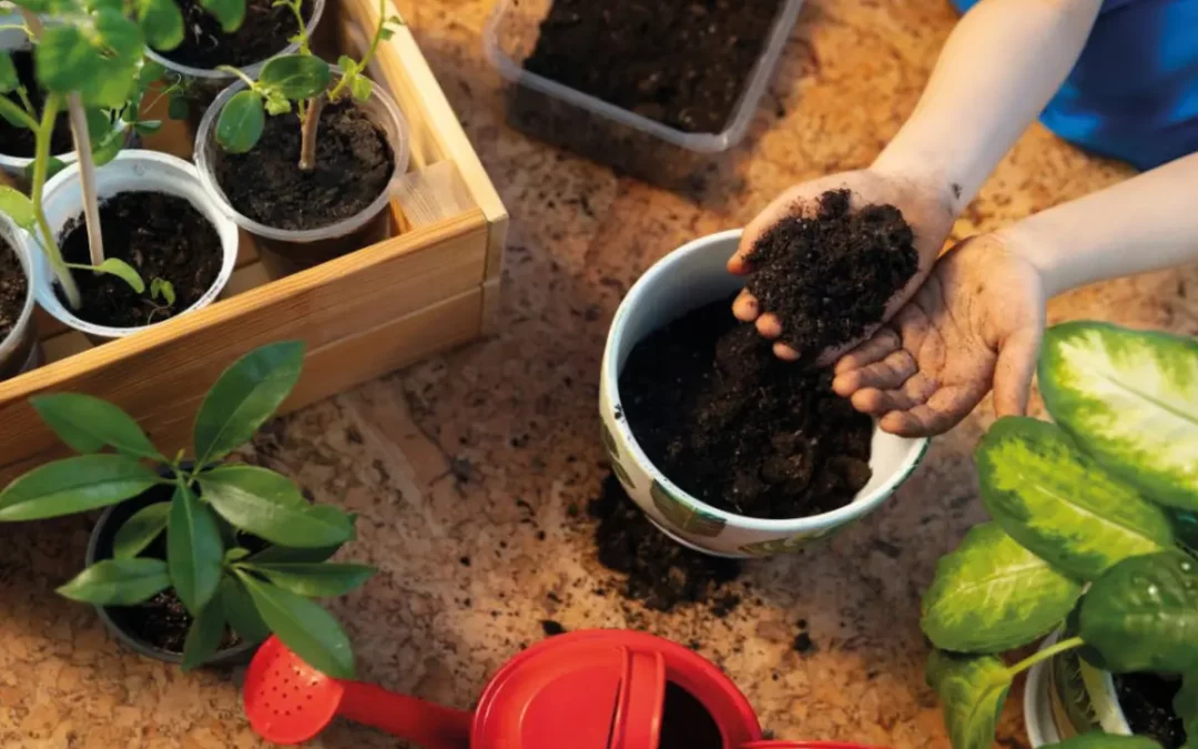 Taller infantil de jardinería en Santa Catalina para niños y niñas a partir de 7 años