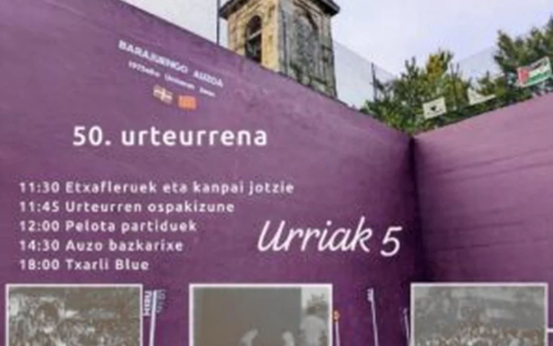 Barajuengo frontoiak 50 urte beteko ditu igande honetan