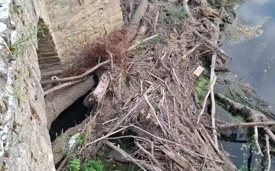 Trespuentes advierte de que tres ojos de su ‘puente romano’ están obturados