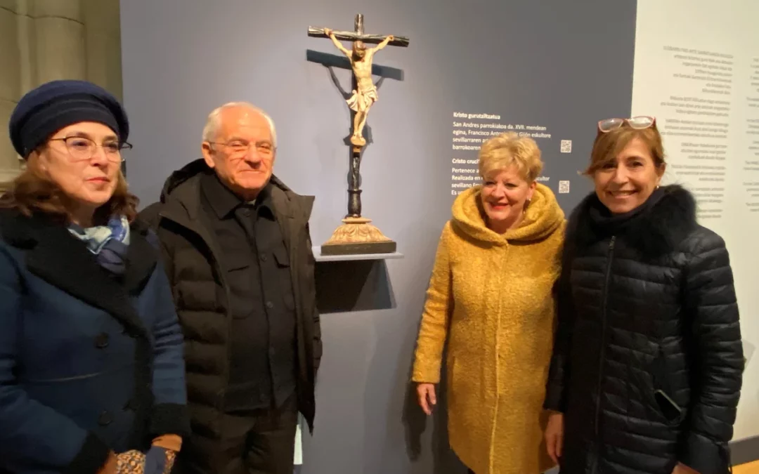 Armiñón cede su cristo del siglo XVII al Museo Diocesano de Arte Sacro
