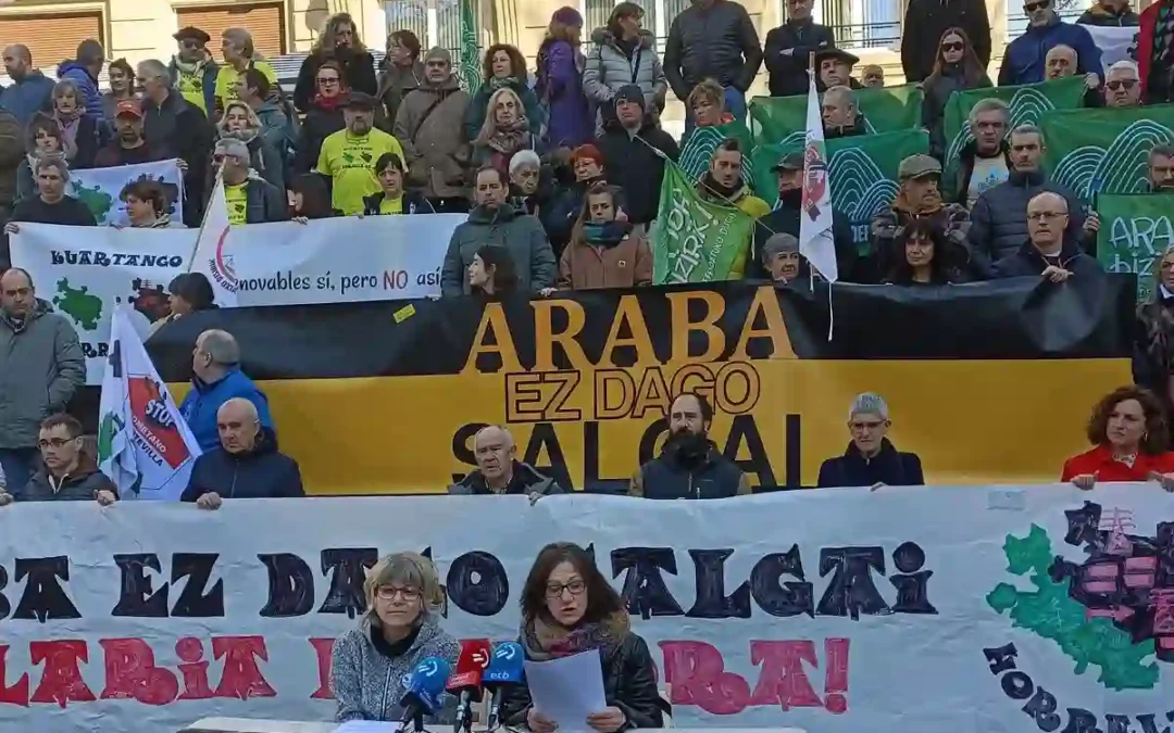 130 concejos alaveses salen a denunciar la «irreversible» afección de los proyectos de Solaria para el equilibrio territorial