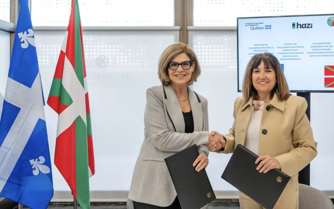 Euskadi sella una alianza con Quebec para impulsar los productos vascos en Canadá