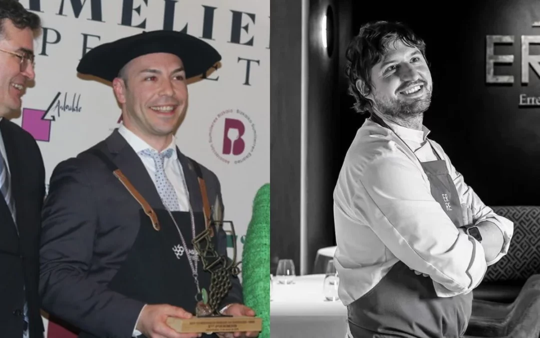 El chef Alberto Molinero y el sumiller Jorge Rodríguez, embajadores del Arabako Txakolina 2026