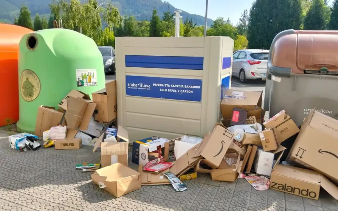 El PP exige mejorar la recogida de basura en las calles de Aiaraldea, «auténticos vertederos»