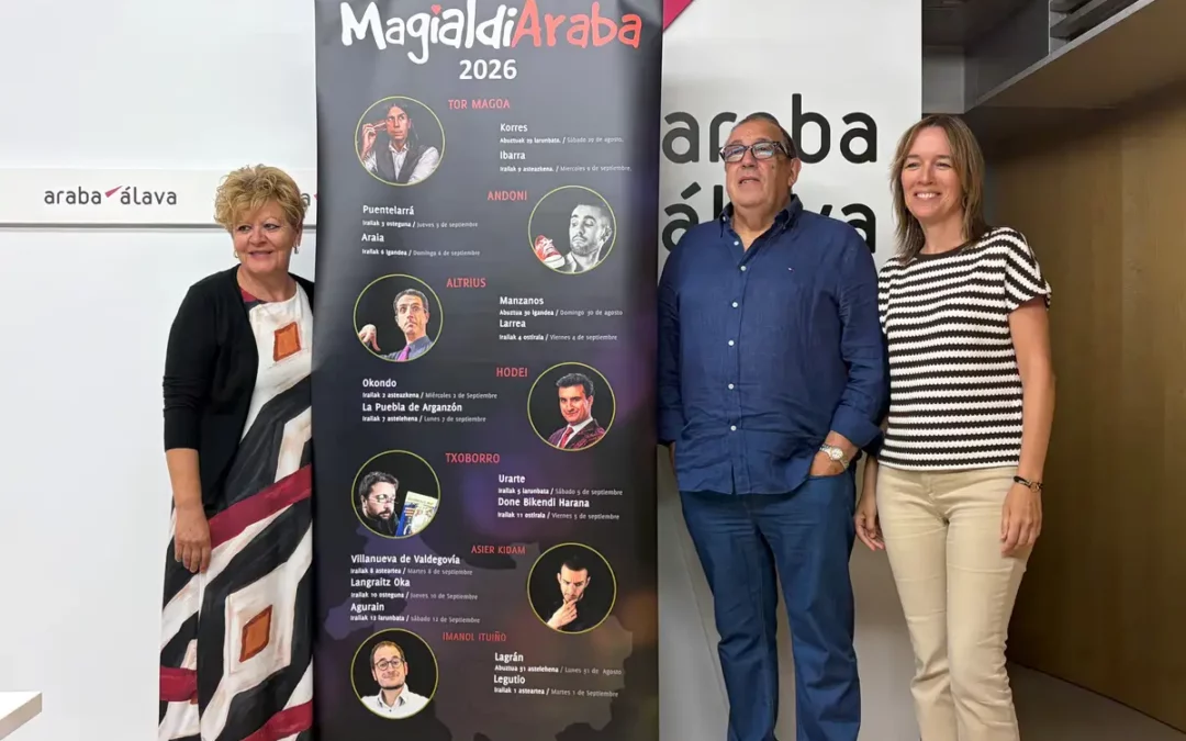 MagialdiAraba llevará la magia a 15 localidades alavesas antes del Festival de Vitoria