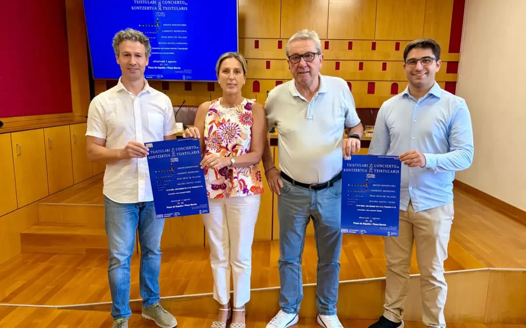 El Orfeón Donostiarra, Kepa Junkera e Iñaki Ortiz de Villalba se suman al Concierto de Txistularis de Vitoria-Gasteiz