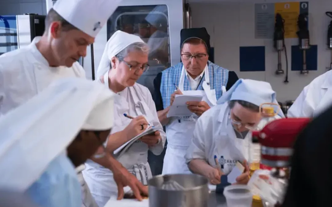 Las Clarisas de Agurain aprenden alta pastelería en Le Cordon Bleu Madrid