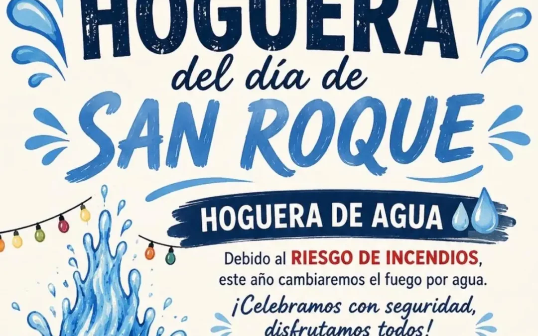 Hoguera de agua en Moreda para celebrar San Roque con seguridad