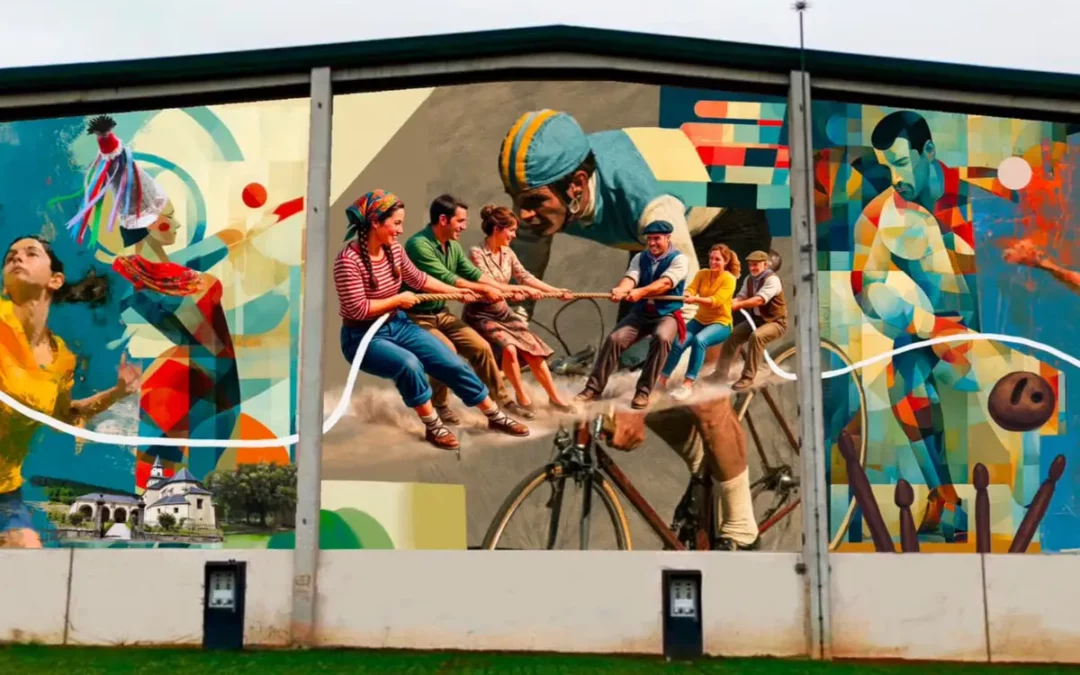 ‘Artziniegako Sokatira’, de Cherra Ortega, gana el concurso para el nuevo mural de Artziniega