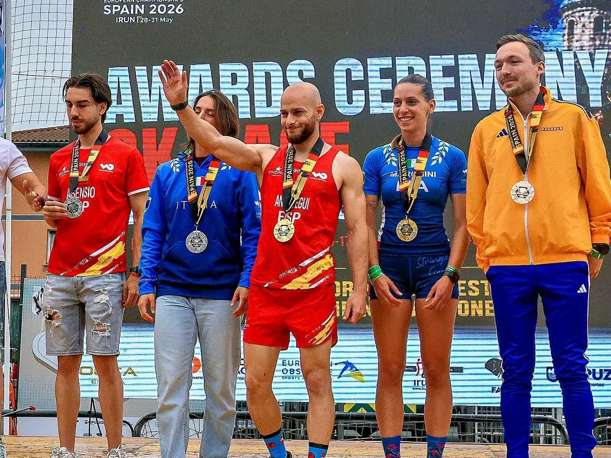Albán Ansotegui, campeón de OCR Albán Ansotegui, deportista de Lantziego y campeón de Europa y España de OCR