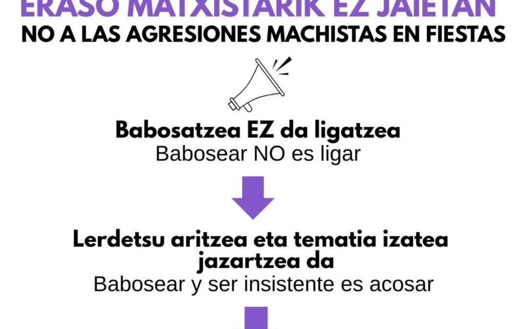 Artziniega activa un protocolo contra las agresiones machistas durante sus fiestas