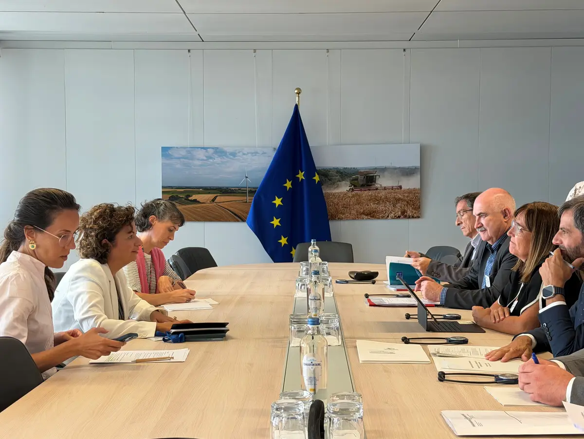 Amaia Barredo y José María Aierdi durante su visita a Bruselas para abordar la futura PAC 2028-2034
