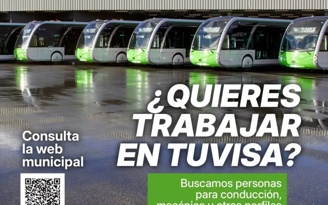 TUVISA busca conductores, mecánicos y otros perfiles para cubrir contratos temporales en Vitoria