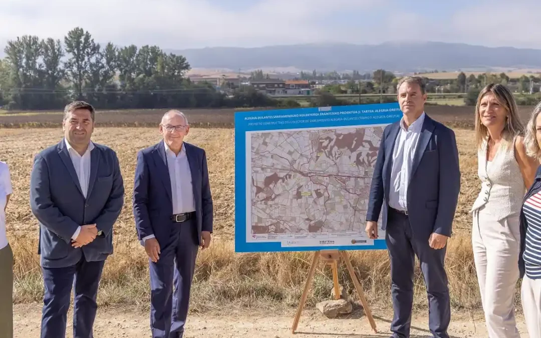 Álava invertirá 8,8 millones en una nueva red de saneamiento para cinco núcleos de la Llanada Alavesa