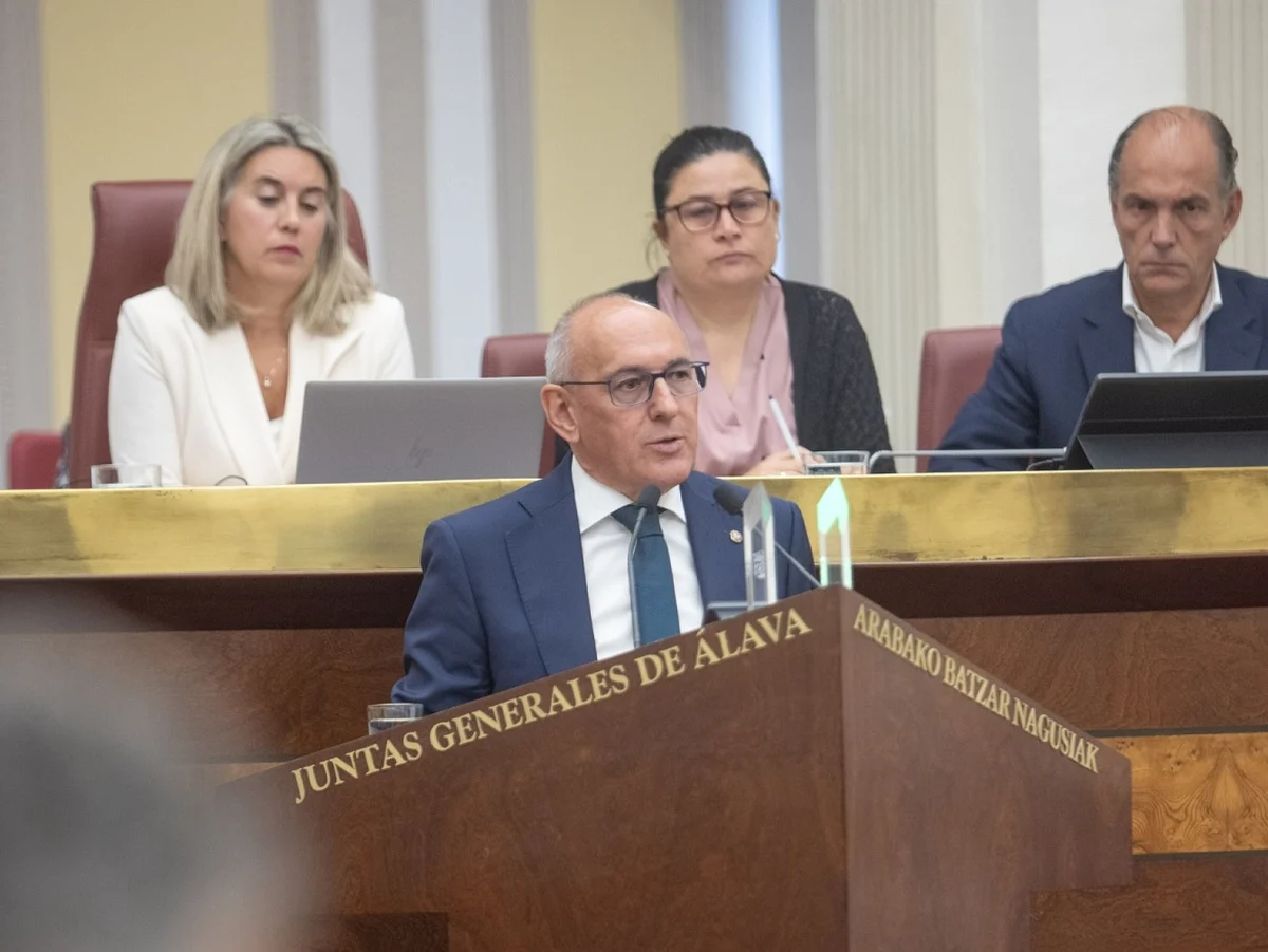 Ramiro González durante el Debate de Política General de Álava