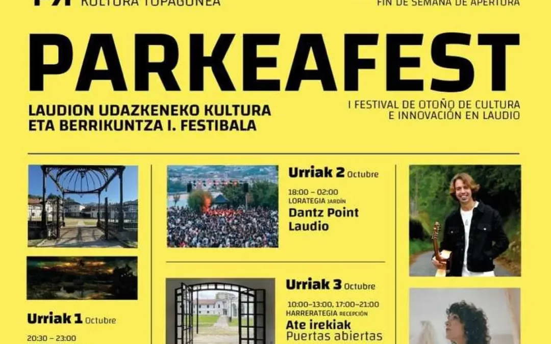 Parkea Kultura Topagunea abre el 1 de octubre en Laudio con un fin de semana repleto de actividades