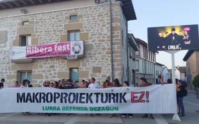 Araba Bizirik denuncia en el Ribera Fest la acumulación de macroproyectos en Ribera Baja