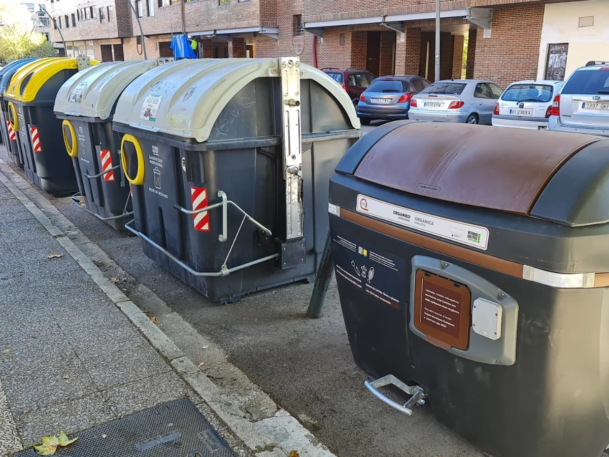 Tasa de basuras de Vitoria-Gasteiz en 2027 Contenedores de residuos en Vitoria-Gasteiz
