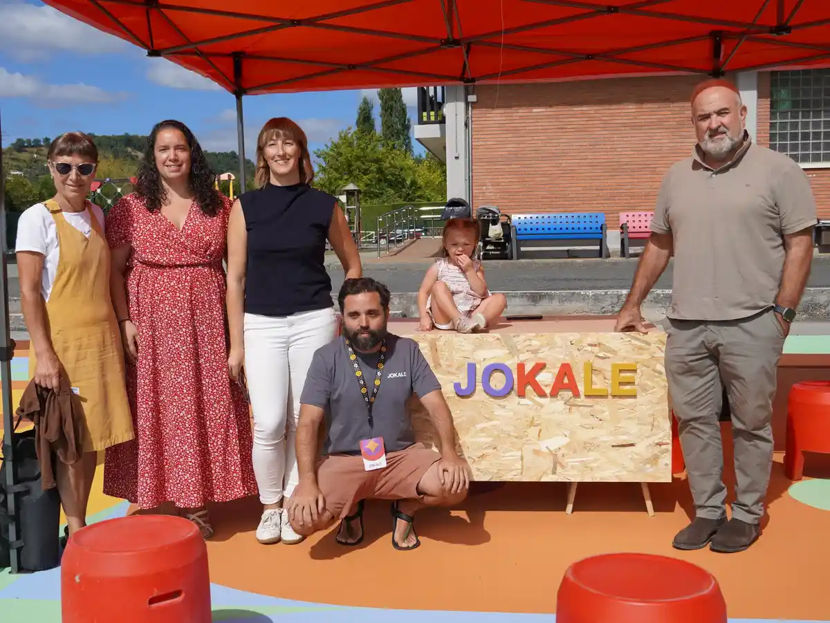 Patio inclusivo Jokale en Etxaurren Ikastola de Aiara Nuevo patio inclusivo Jokale de la ikastola Etxaurren de Aiara