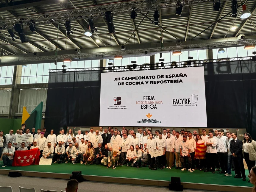Participantes en el Campeonato de España de Cocina y Repostería en Badajoz