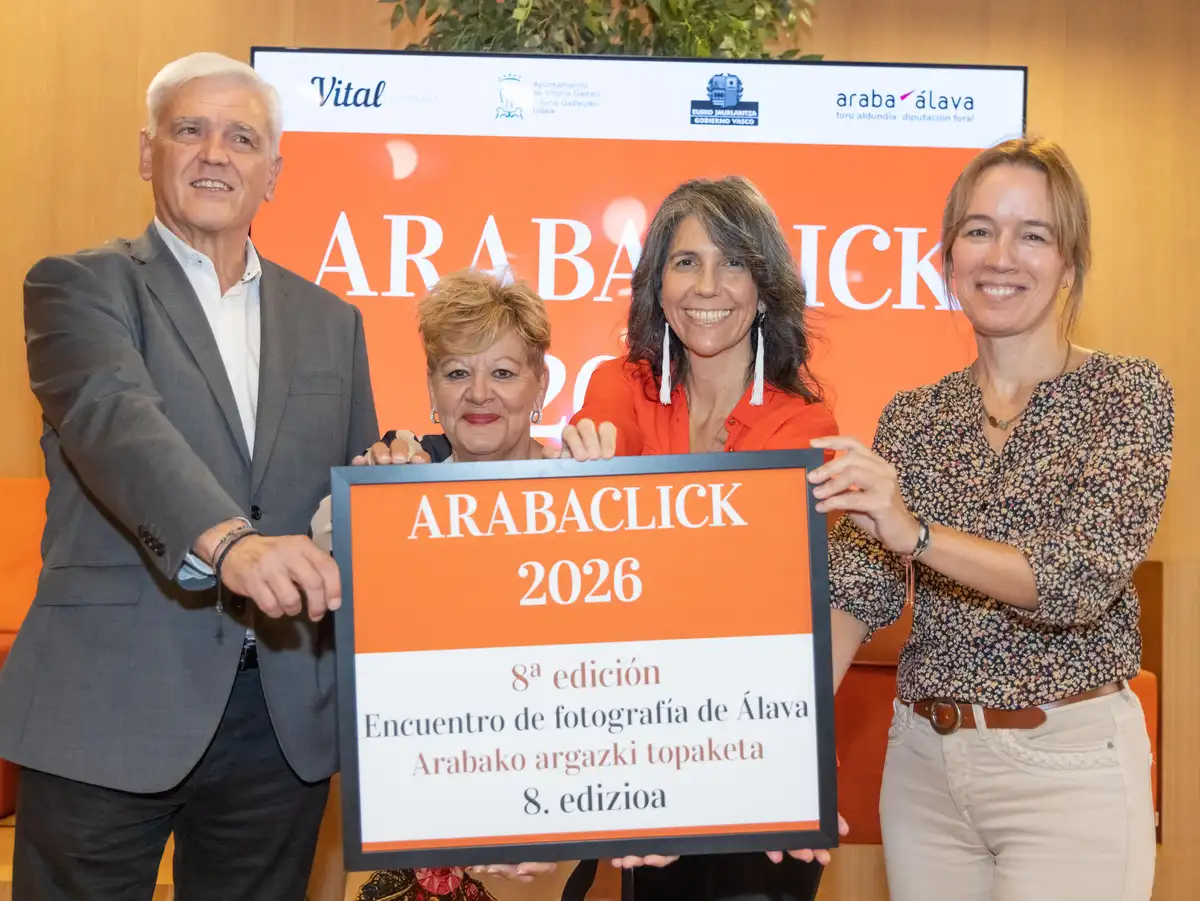 ArabaClick 2026: festival de fotografía en Álava Presentación del VIII Festival de Fotografía ArabaClick, que reúne a 64 artistas en 17 espacios de Álava