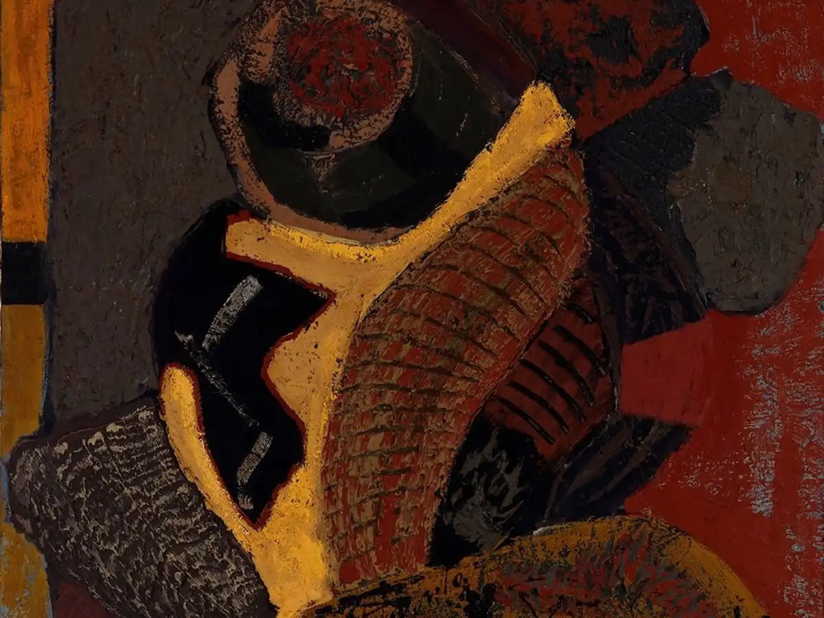 Pintura de Carmelo Ortiz de Elgea perteneciente al contexto de la colección de Artium Museoa