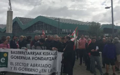 UAGA y EHNE consideran insuficientes las ayudas del Gobierno Vasco frente a la sequía