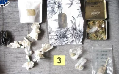 Dos detenidos y un investigado por tráfico de drogas en un local de Agurain
